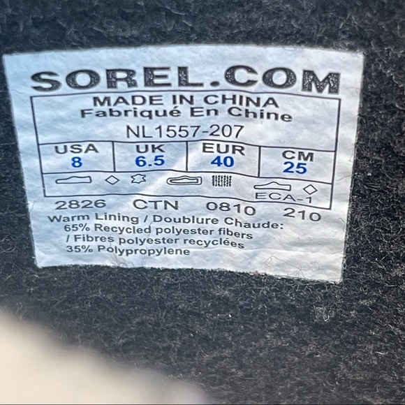 Sorel Women's Size 8 Purple Winter Faux Fur Lined Winter Boots NL1557-207 - Picture 15 of 15